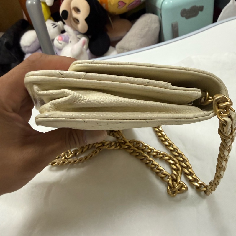 香奈兒白金WOC晶片款-6