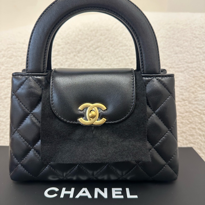 全新帶票香奈兒/Chanel 迷你kelly購物包-7