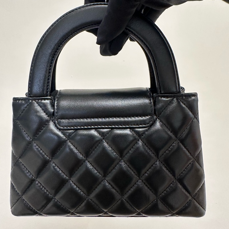 全新帶票香奈兒/Chanel 迷你kelly購物包-8