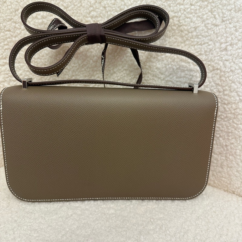 Hermès 大象灰 康康Elan 全新全套K刻,epsom皮,-1