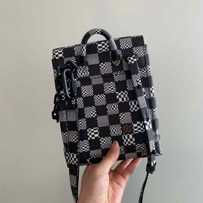 LV steamer nano 小挎包 限量款馬賽克 男女都可以背 20年編碼-1