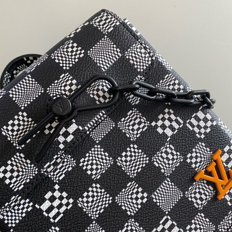 LV steamer nano 小挎包 限量款馬賽克 男女都可以背 20年編碼-2