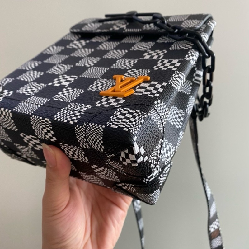 LV steamer nano 小挎包 限量款馬賽克 男女都可以背 20年編碼-3