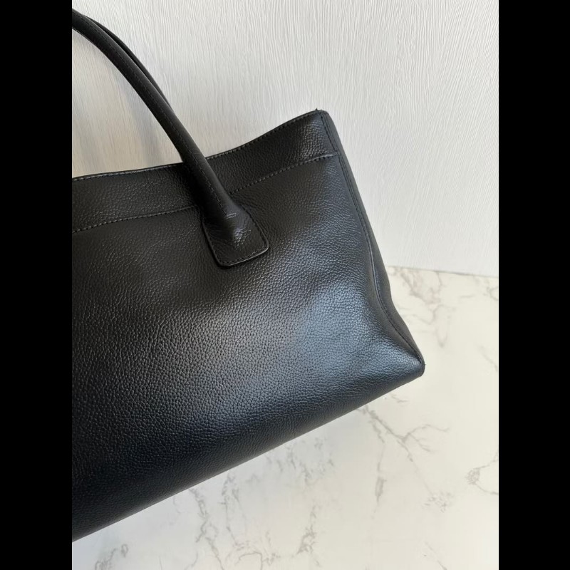 【LA LUNE】中古包 Chanel黑銀Executive Tote復刻托特包 單肩包 側背包 二手包 古著包-7