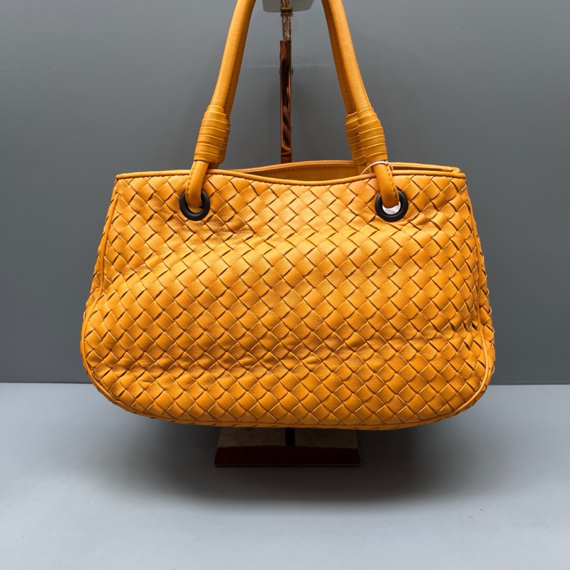 BV 97新 黃色編織托特包 尺寸30*17-0