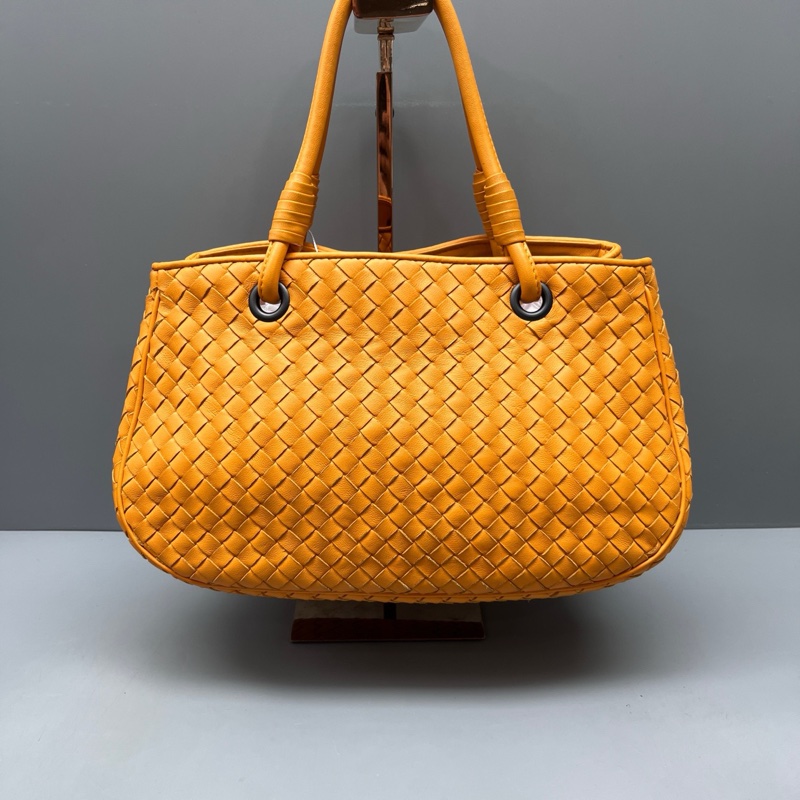 BV 97新 黃色編織托特包 尺寸30*17-1