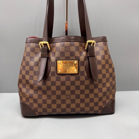 LV路易威登 97新 棕棋盤格Hampstead托特包  尺寸35*28