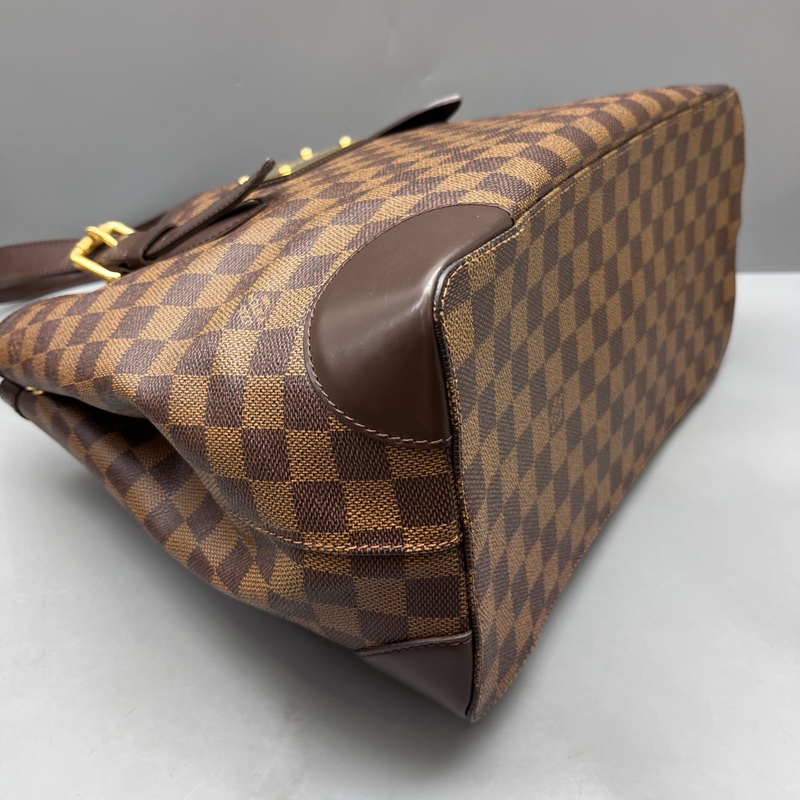 LV路易威登 97新 棕棋盤格Hampstead托特包  尺寸35*28-3