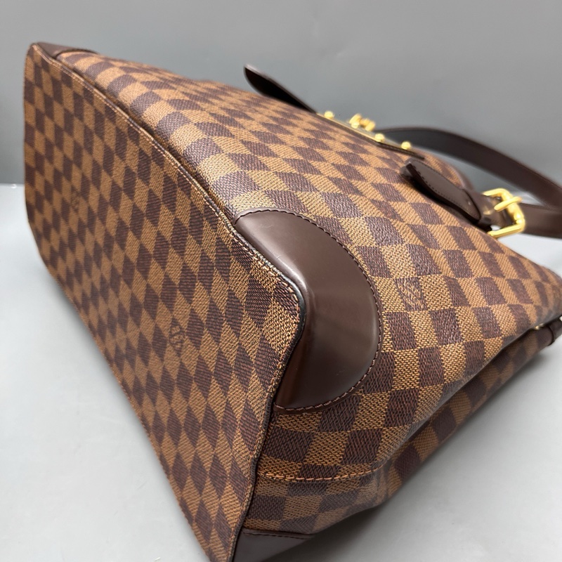 LV路易威登 97新 棕棋盤格Hampstead托特包  尺寸35*28-4