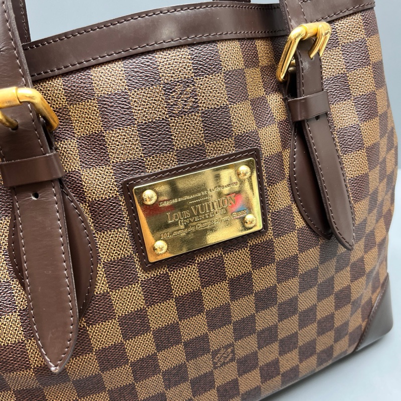 LV路易威登 97新 棕棋盤格Hampstead托特包  尺寸35*28-6