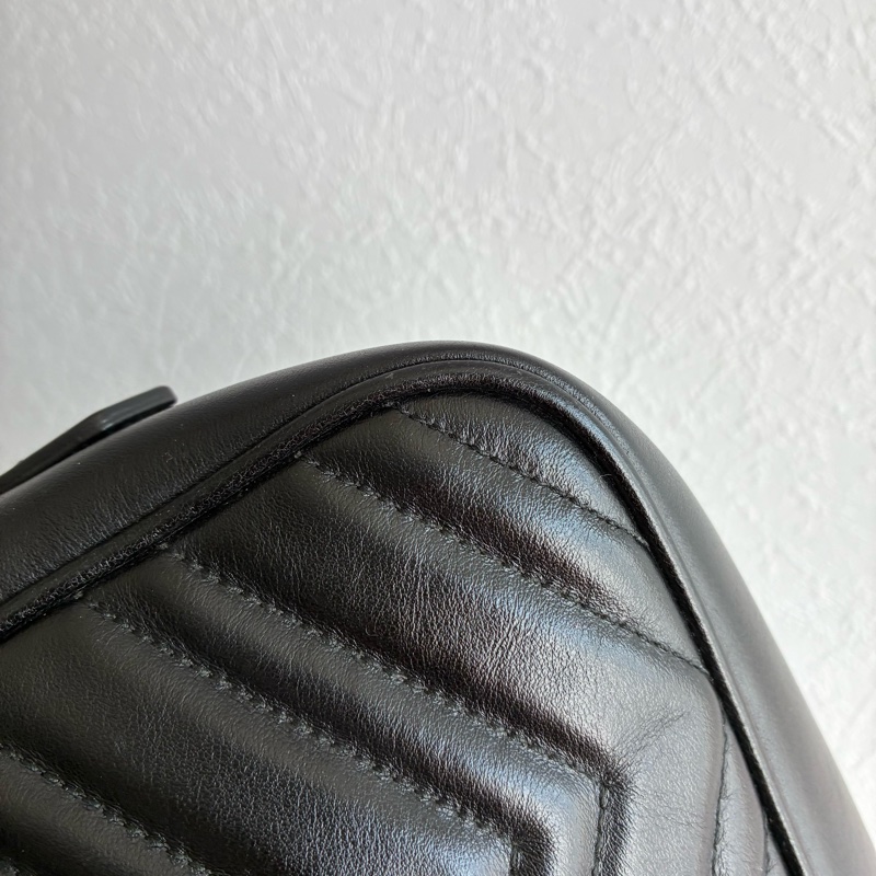 Gucci 447632黑復古金雙G marmont 24公分-13