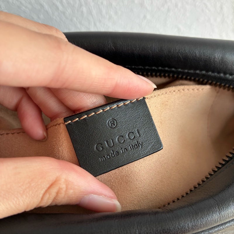 Gucci 447632黑復古金雙G marmont 24公分-17