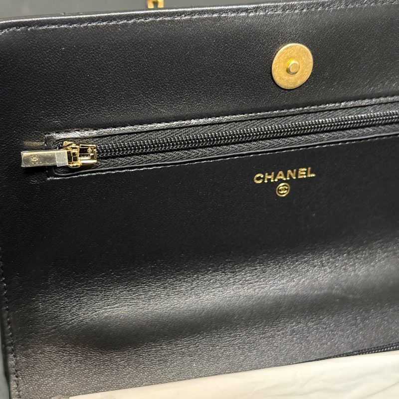 CHANEL Classic WOC with Top Handle 香奈兒經典菱格紋把手鏈包-11