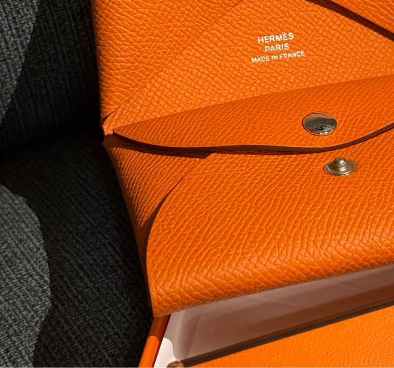 Hermès Calvi Duo 愛馬仕雙層釦式卡夾/零錢袋-7
