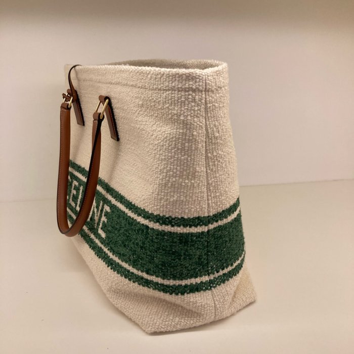 ⏰限時特賣價🌺 Celine Soleil 紡織和小牛皮橫式Cabas包-6