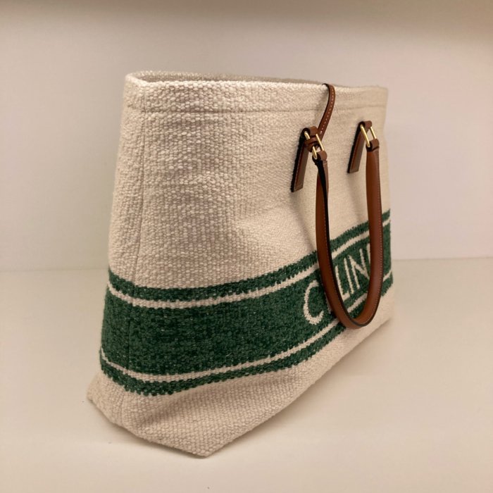 ⏰限時特賣價🌺 Celine Soleil 紡織和小牛皮橫式Cabas包-7