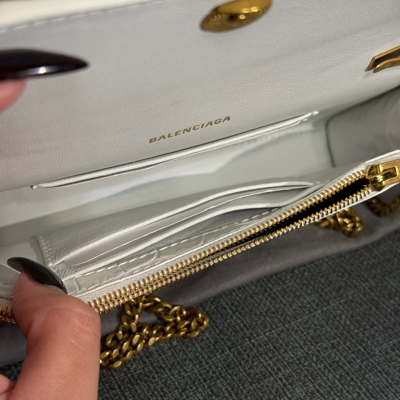 Balenciaga Hourglass 巴黎世家鱷魚壓紋woc鏈包-8