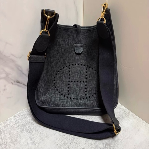 Hermes愛馬仕伊芙琳Evelyne 29 黑金 y刻 成色很好