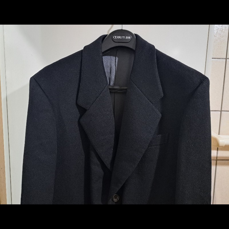 ●原價18萬元／XXL／近新極美／LANVIN ／時尚男神羊絨長大衣-2