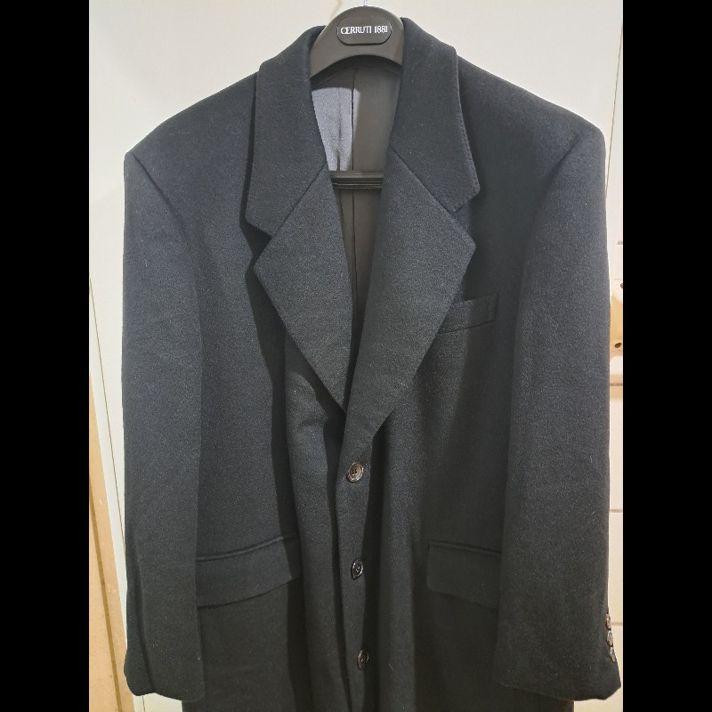 ●原價18萬元／XXL／近新極美／LANVIN ／時尚男神羊絨長大衣-7