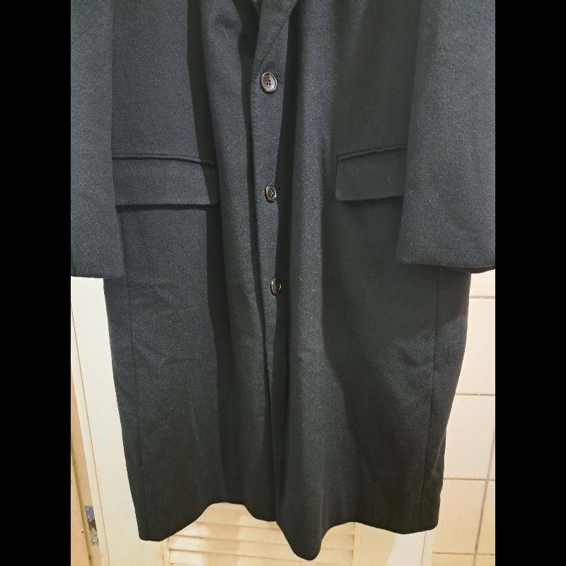 ●原價18萬元／XXL／近新極美／LANVIN ／時尚男神羊絨長大衣-8