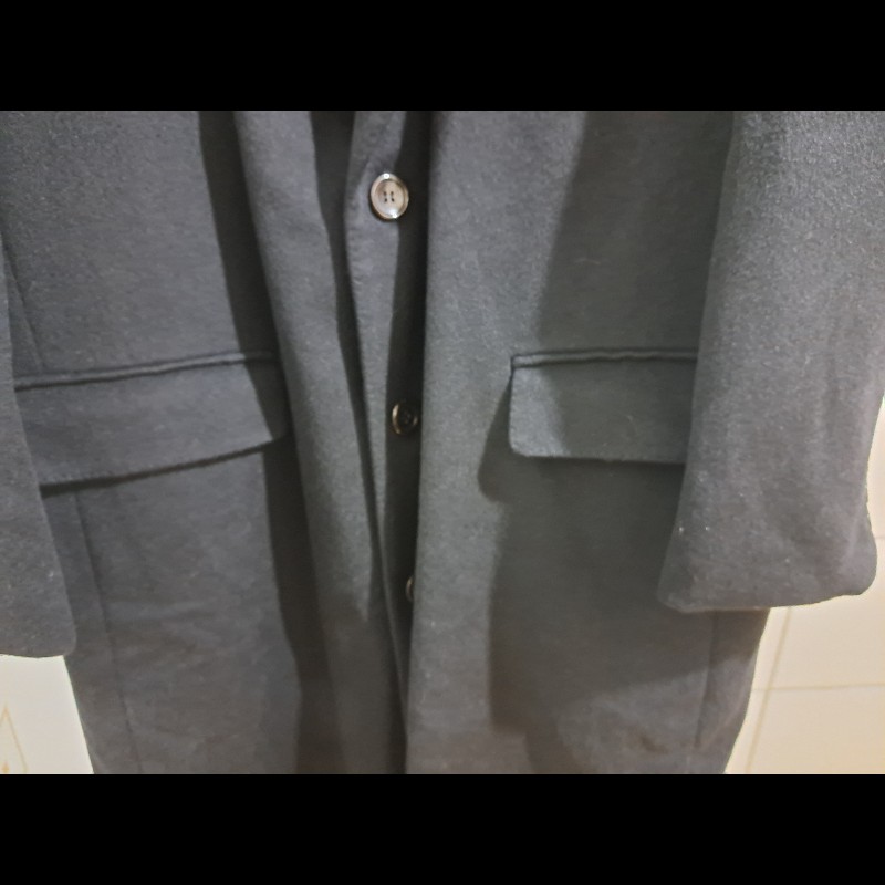 ●原價18萬元／XXL／近新極美／LANVIN ／時尚男神羊絨長大衣-10