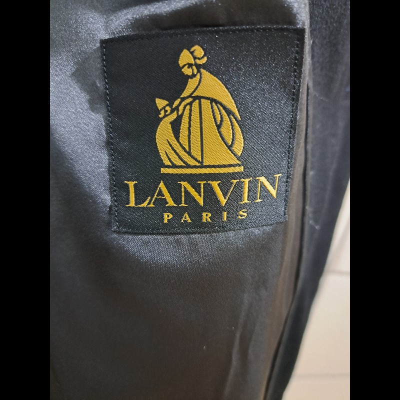 ●原價18萬元／XXL／近新極美／LANVIN ／時尚男神羊絨長大衣-19