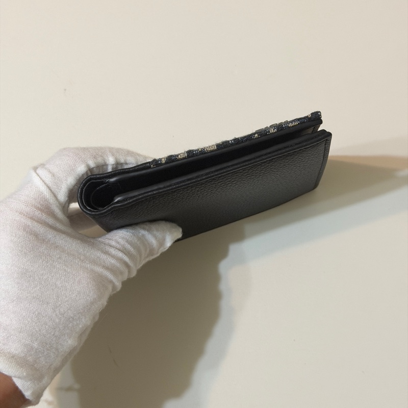 914intheair精品代購『全新閒置』Dior Saddle 對折錢包 老花對開皮夾，有零錢袋-19