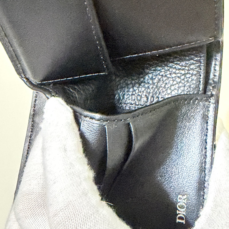 914intheair精品代購『全新閒置』Dior Saddle 對折錢包 老花對開皮夾，有零錢袋-22