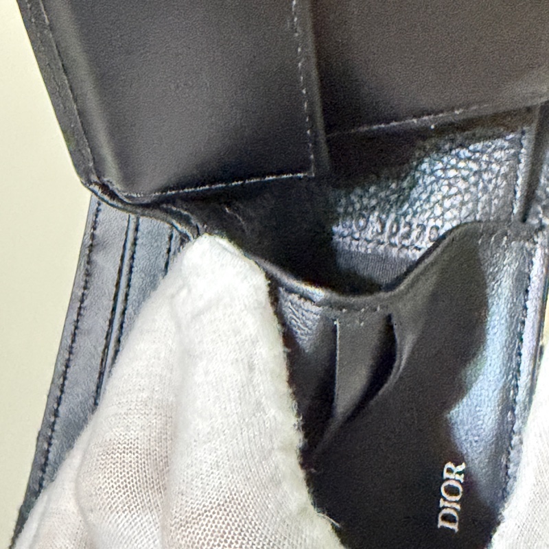 914intheair精品代購『全新閒置』Dior Saddle 對折錢包 老花對開皮夾，有零錢袋-23