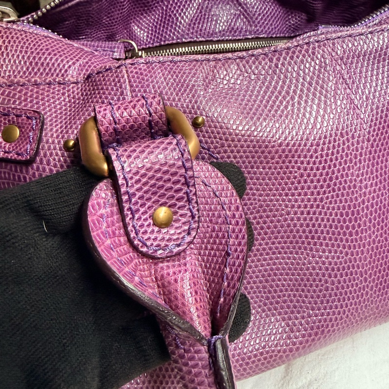 Chloé Paddington(鎖頭包)紫色蜥蜴皮-2