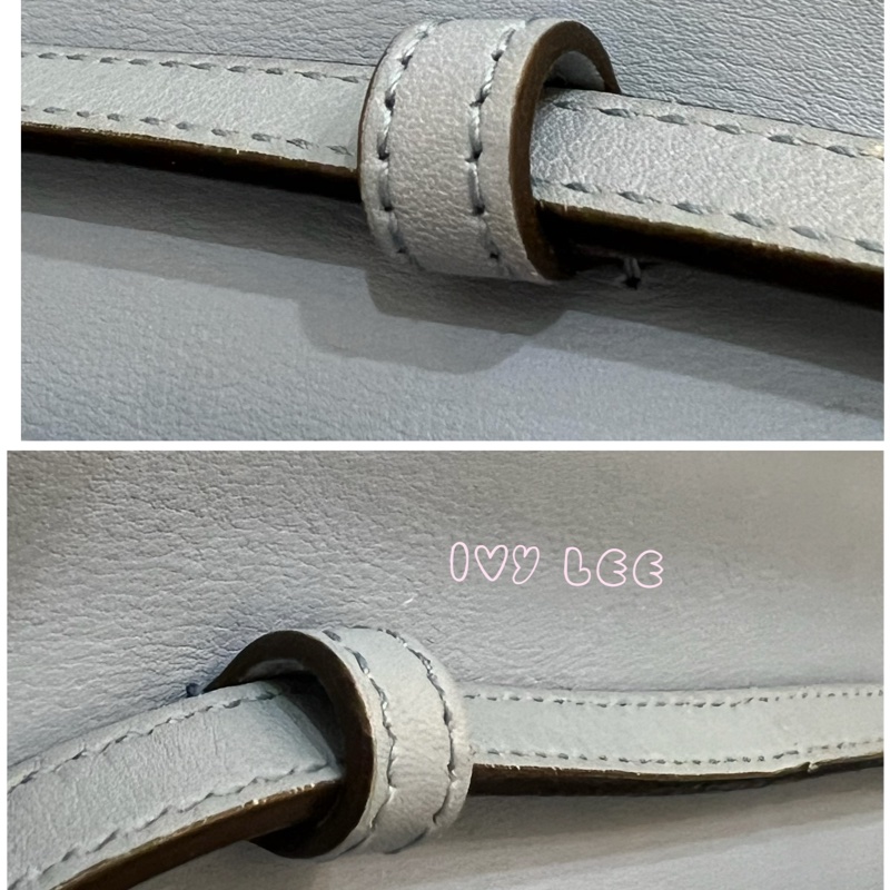 GUCCI 古馳 466507 經典Guccissima系列雙G壓紋LOGO牛皮肩背 水藍 斜背包 正品 二手精品-19