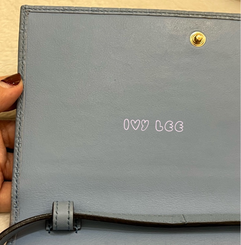 GUCCI 古馳 466507 經典Guccissima系列雙G壓紋LOGO牛皮肩背 水藍 斜背包 正品 二手精品-20