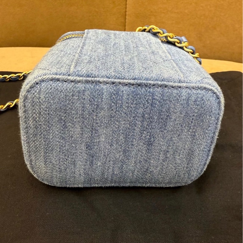 【97新 ✨ 全網最甜價!】Chanel香奈兒 丹寧 牛仔布 金球小盒子 化妝盒包 鏈條包(下單前先詢問庫存❗️)-8