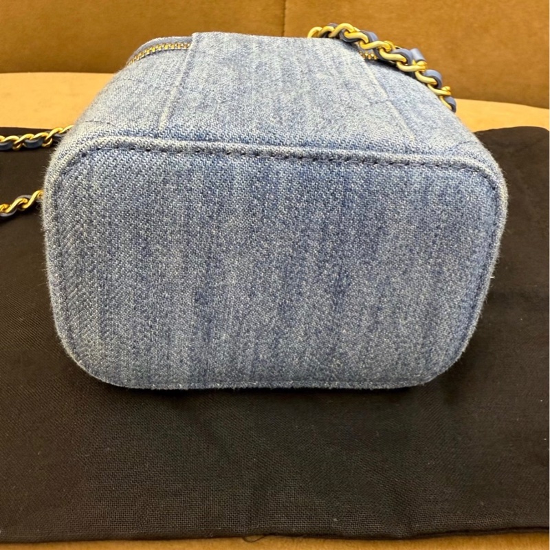 【97新 ✨ 全網最甜價!】Chanel香奈兒 丹寧 牛仔布 金球小盒子 化妝盒包 鏈條包(下單前先詢問庫存❗️)-12