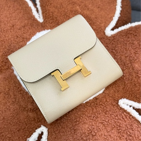 愛馬仕康康短夾 奶油白🧁