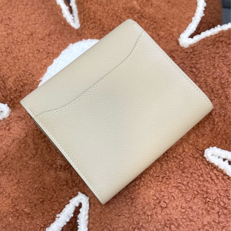 愛馬仕康康短夾 奶油白🧁-1