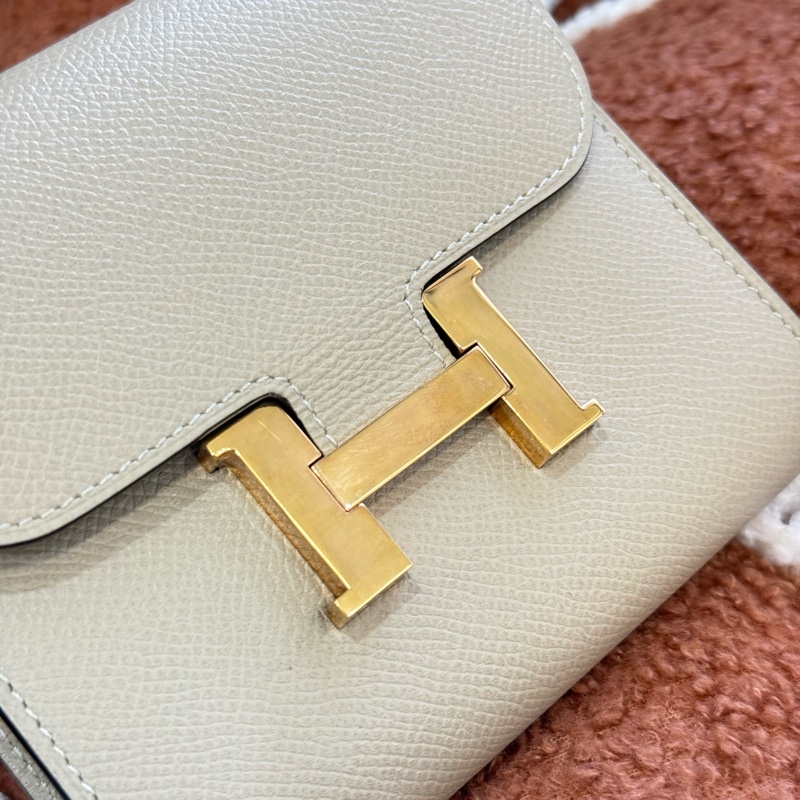 愛馬仕康康短夾 奶油白🧁-2