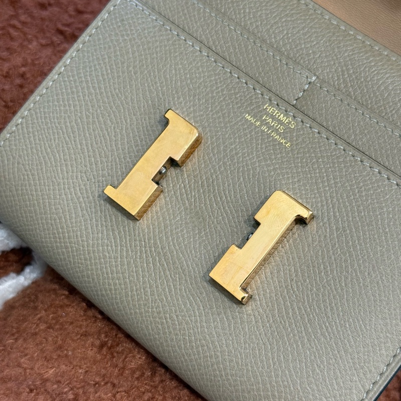 愛馬仕康康短夾 奶油白🧁-8