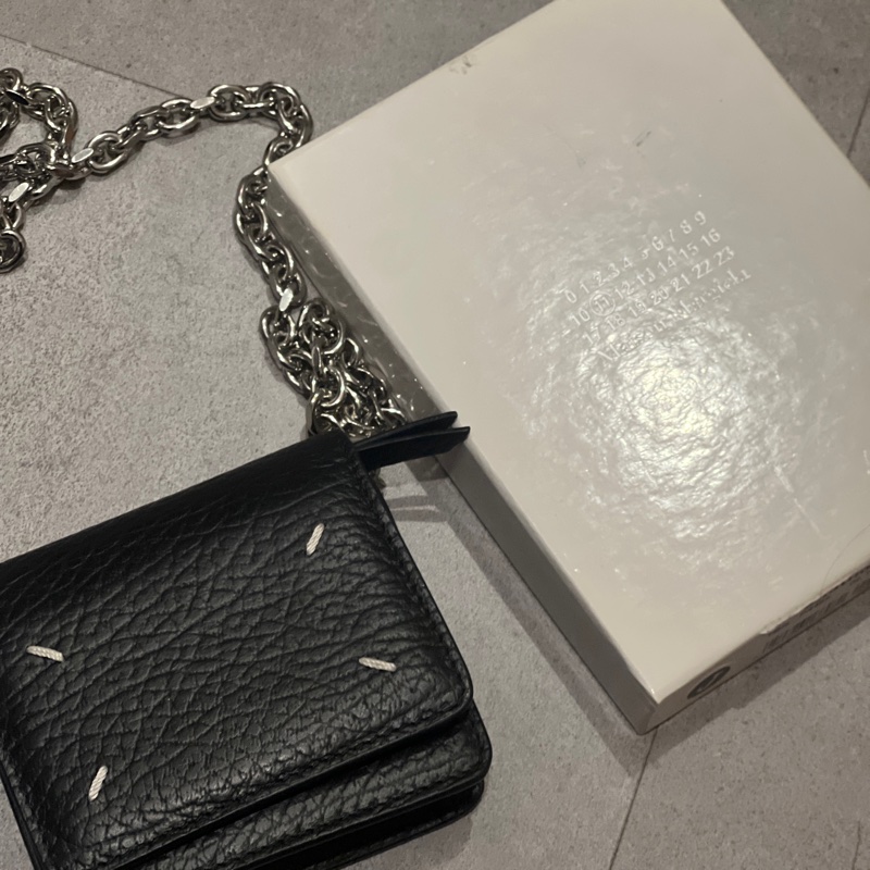 極新Maison Margiela Mini 黑色皮革鍊包-3