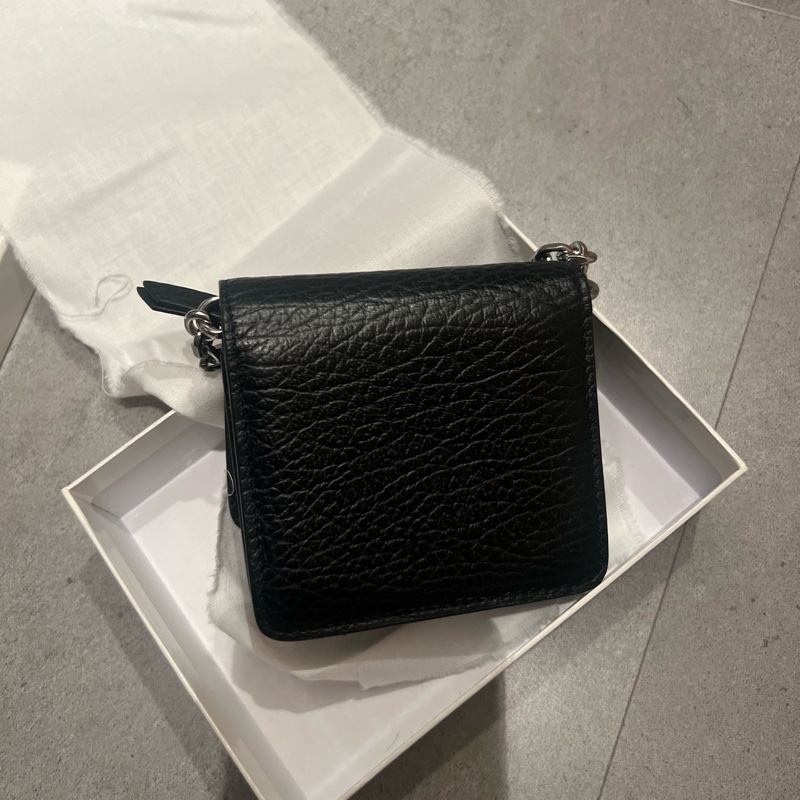 極新Maison Margiela Mini 黑色皮革鍊包-8