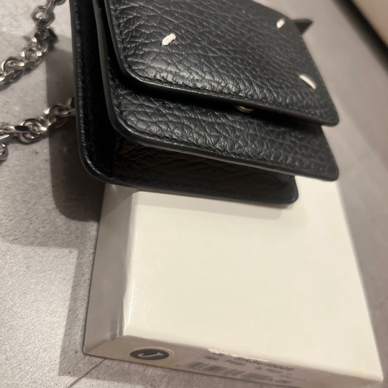 極新Maison Margiela Mini 黑色皮革鍊包-9