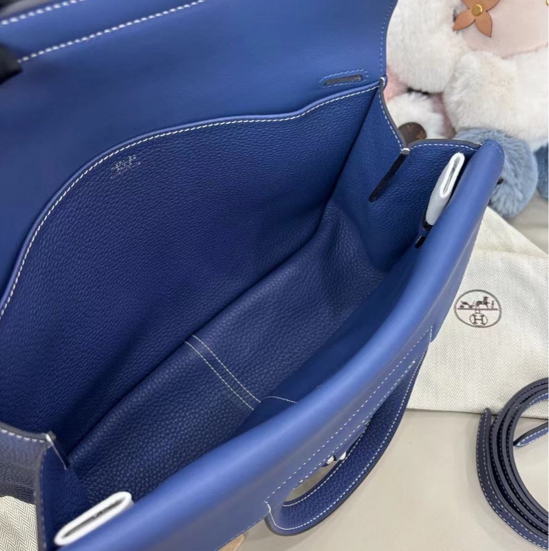 🌈Hermes💙Halzan 31💙藍色銀扣🌟99.8新閑置🌈TC皮🌟halzan31🌟halzan🌟愛馬仕🌟-5