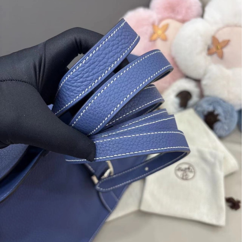 🌈Hermes💙Halzan 31💙藍色銀扣🌟99.8新閑置🌈TC皮🌟halzan31🌟halzan🌟愛馬仕🌟-6