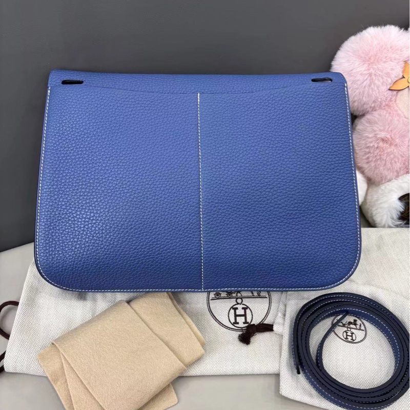 🌈Hermes💙Halzan 31💙藍色銀扣🌟99.8新閑置🌈TC皮🌟halzan31🌟halzan🌟愛馬仕🌟-8