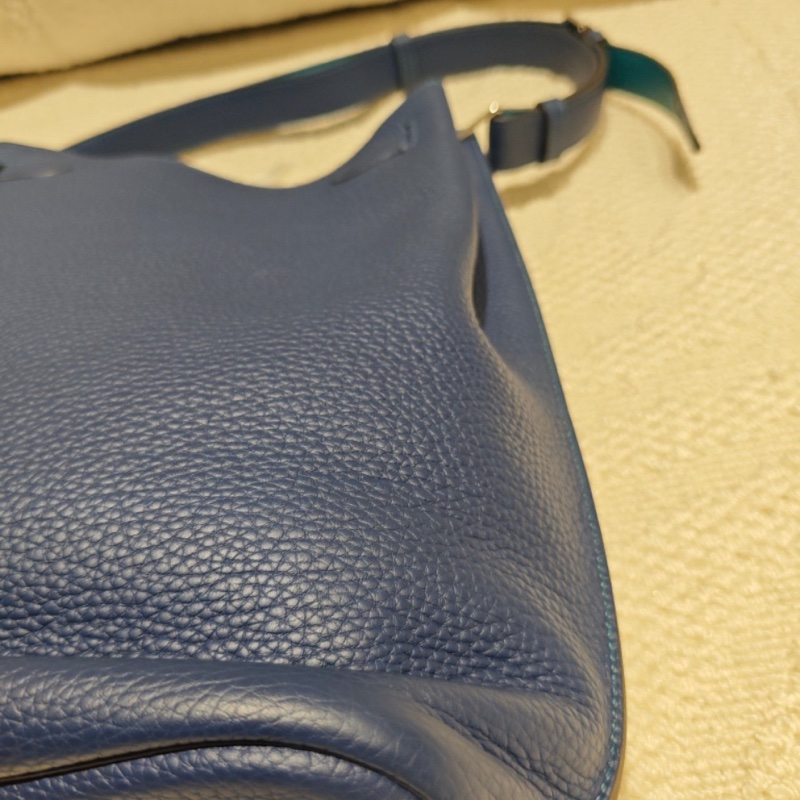 🌈Hermes💙So Kelly 26💙2Z午夜藍銀扣🌈98新🌟絕版少有款🌟sokelly🌟sokelly26🌟Kelly🌟愛馬仕🌟-7