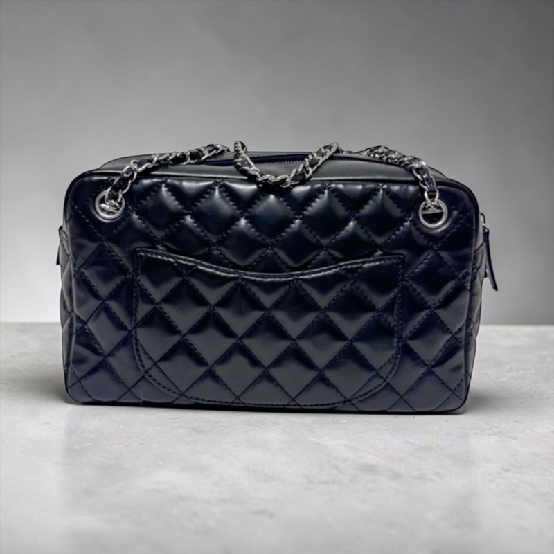 🍒CHANEL Camera Bag 黑色羊皮相機包2F260318-1-4