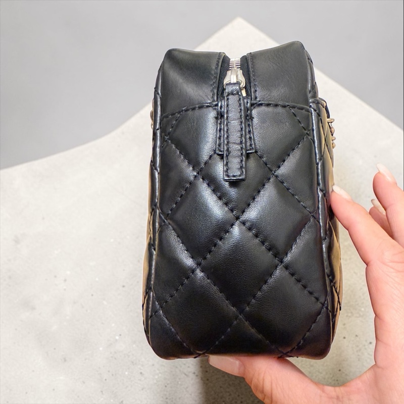 🍒CHANEL Camera Bag 黑色羊皮相機包2F260318-1-10