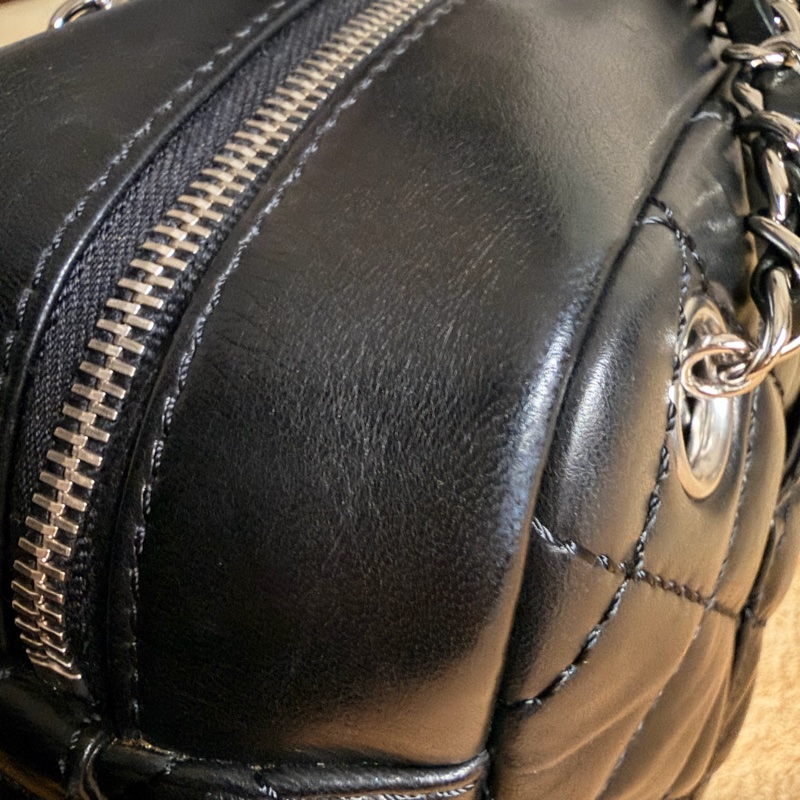 🍒CHANEL Camera Bag 黑色羊皮相機包2F260318-1-21