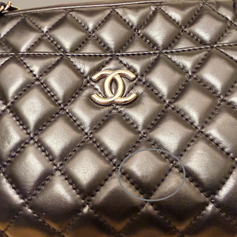🍒CHANEL Camera Bag 黑色羊皮相機包2F260318-1-32
